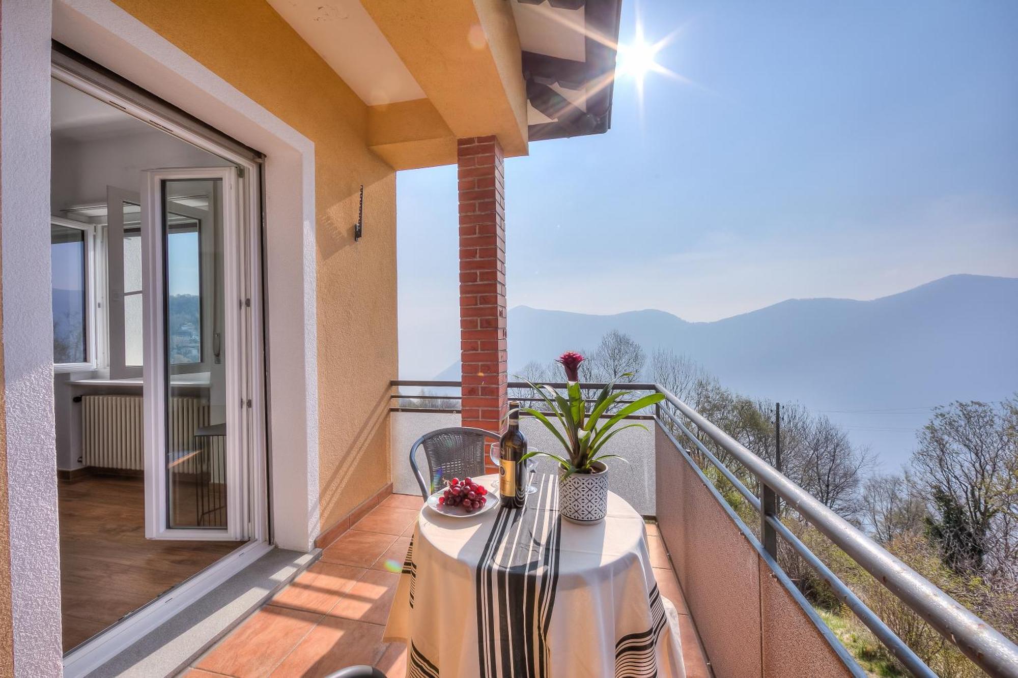 Apartament Ca' Gina Panoramica Lugano Zewnętrze zdjęcie